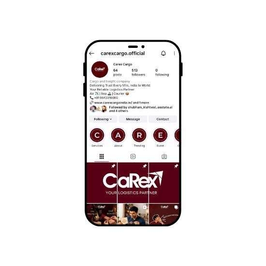 Carex Cargo digital marketing services by A-Creates